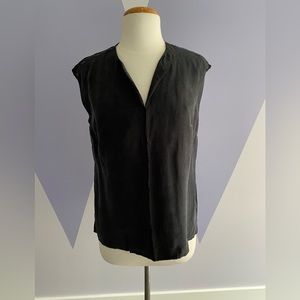Black, silk-like top
